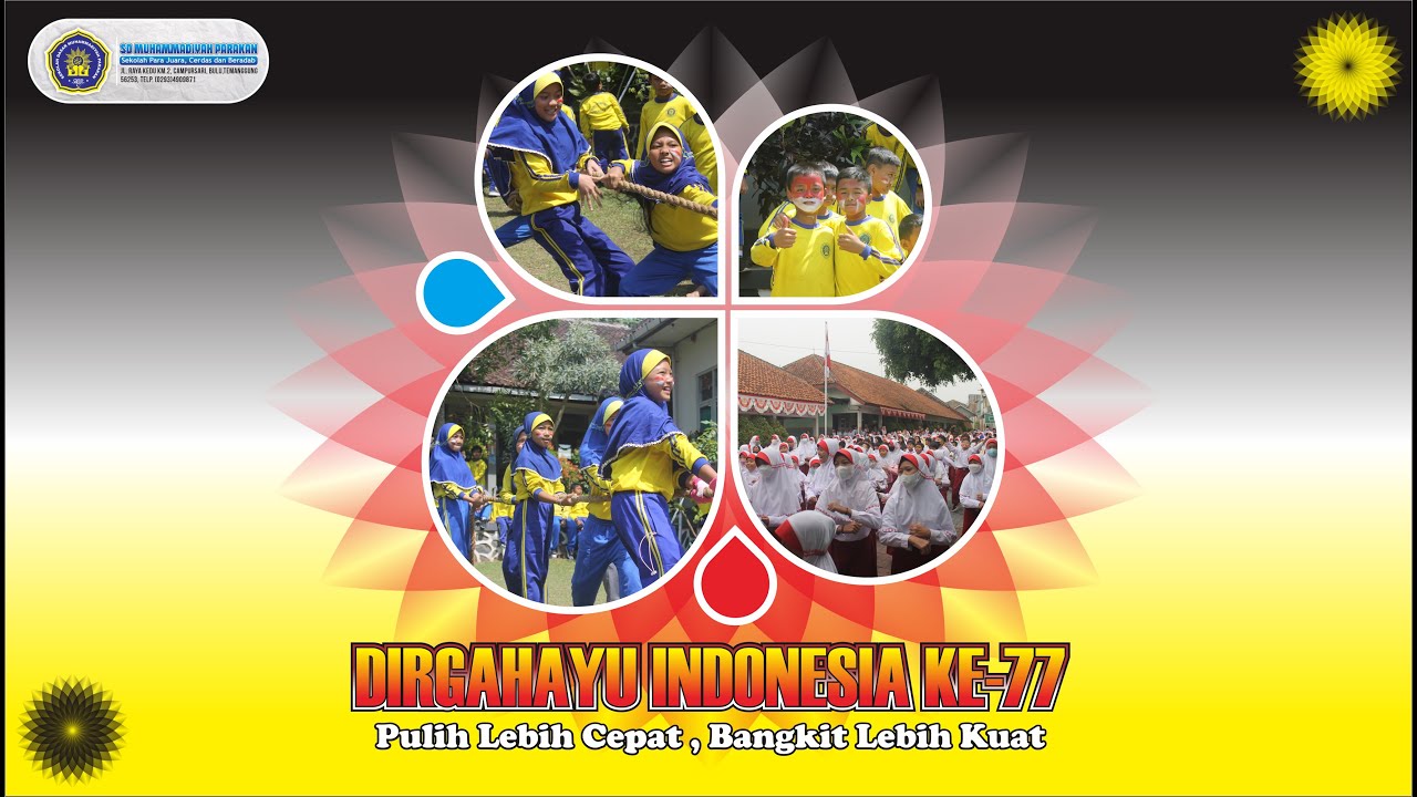 Semarak kemerdekaan Republik Indonesia ke-77.  SD Muhammadiyah Parakan.