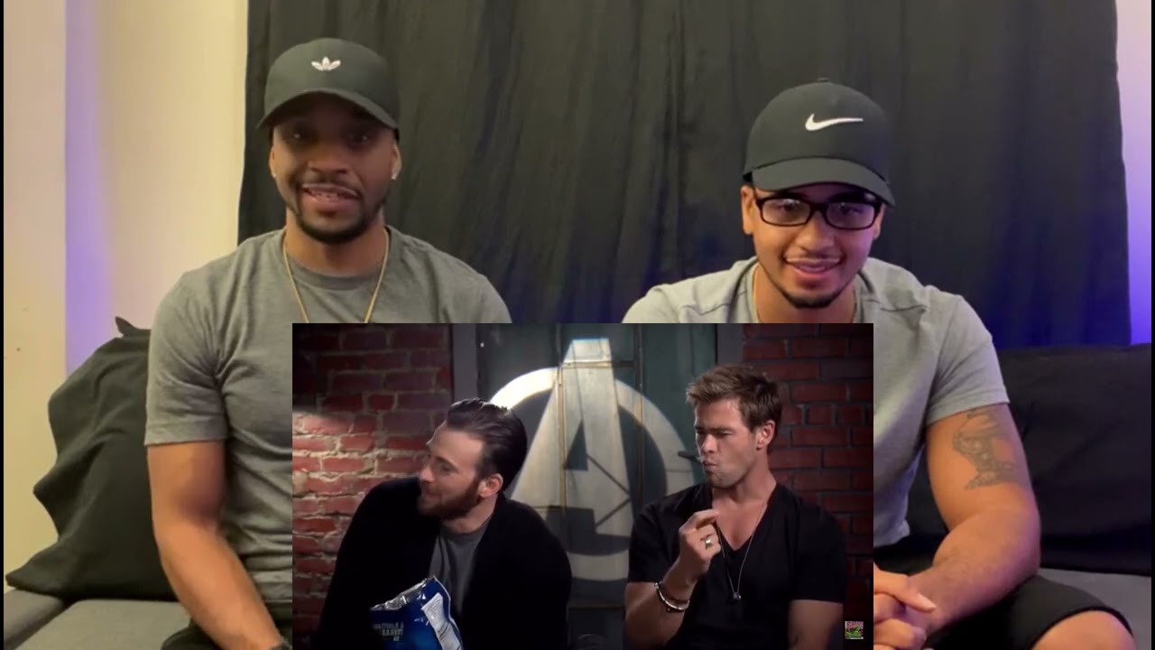 4 min of Chris Evans and Chris Hemsworth funny moments (REATION)