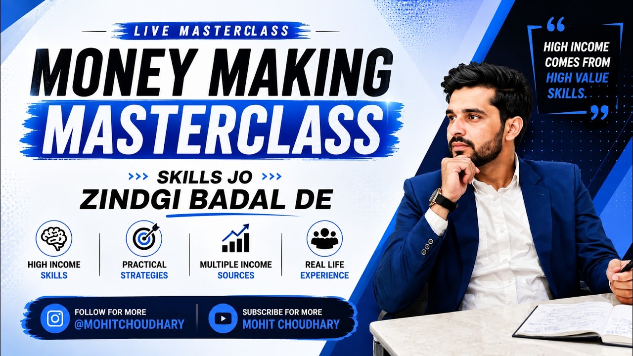 MONEY MAKING MASTERCLASS BY MOHIT CHOUDHARY 🤩