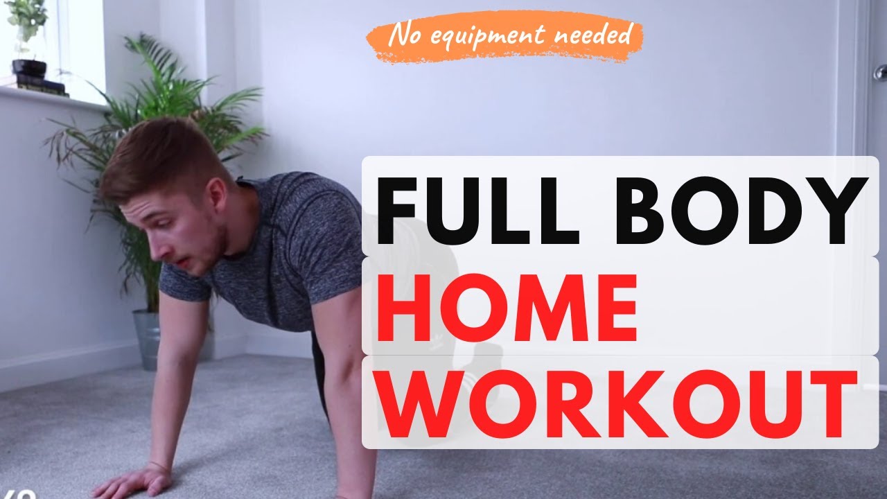 Fullbody Home Workout - No Equipment - Follow along with me!