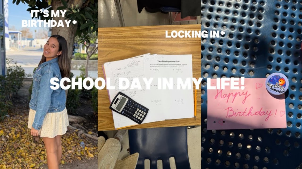 Exciting ￼high school day in my life! 