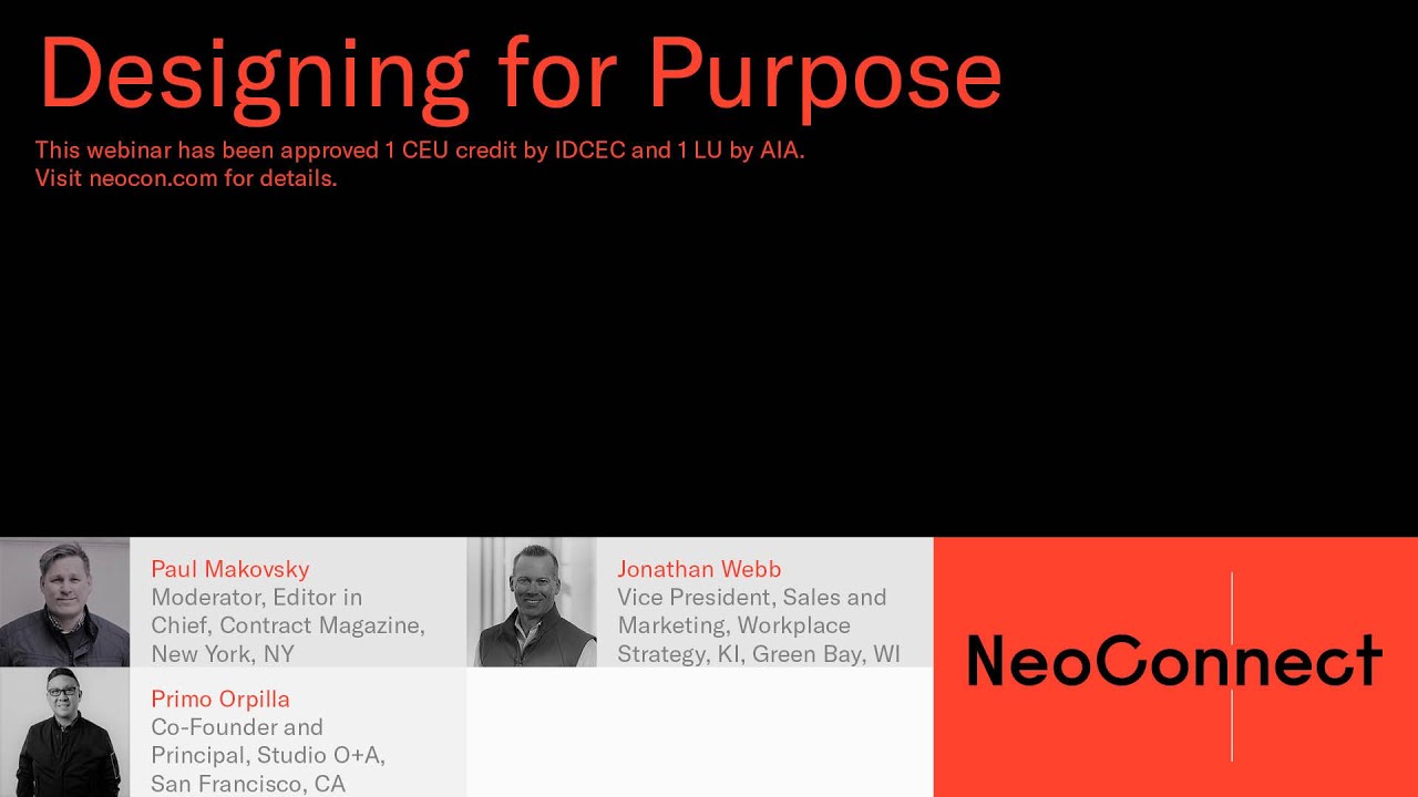 NeoConnect 2020 | Designing for Purpose