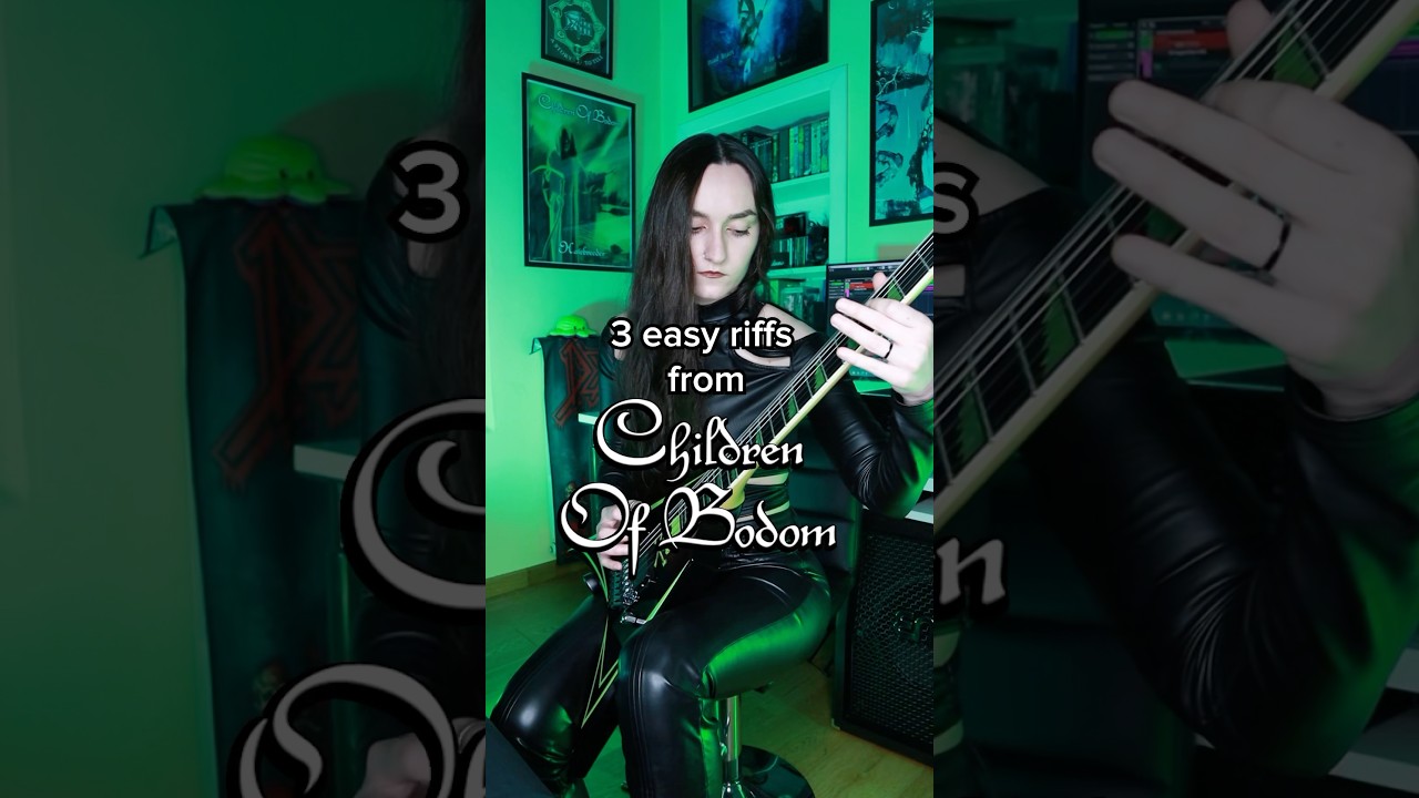 3 easy riffs from Children Of Bodom (Guitar cover by moriarty_dao) #guitar #cob #guitarcover
