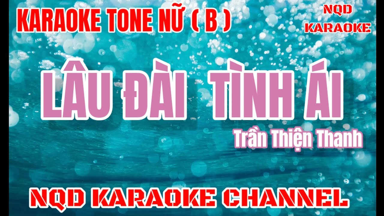 KARAOKE ||Lâu Đài Tình Ái ||Tone  Nữ|| 4k New Beat 