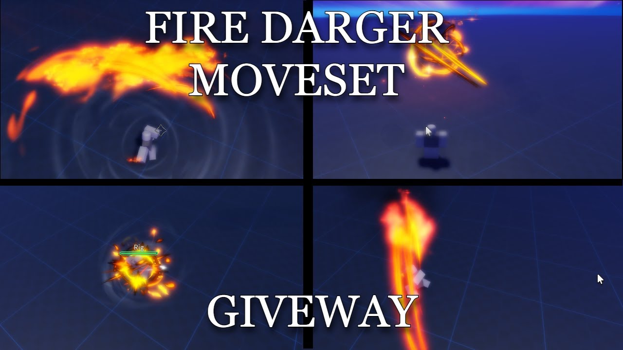 Fire Dagger Moveset Giveway  | Roblox Studio
