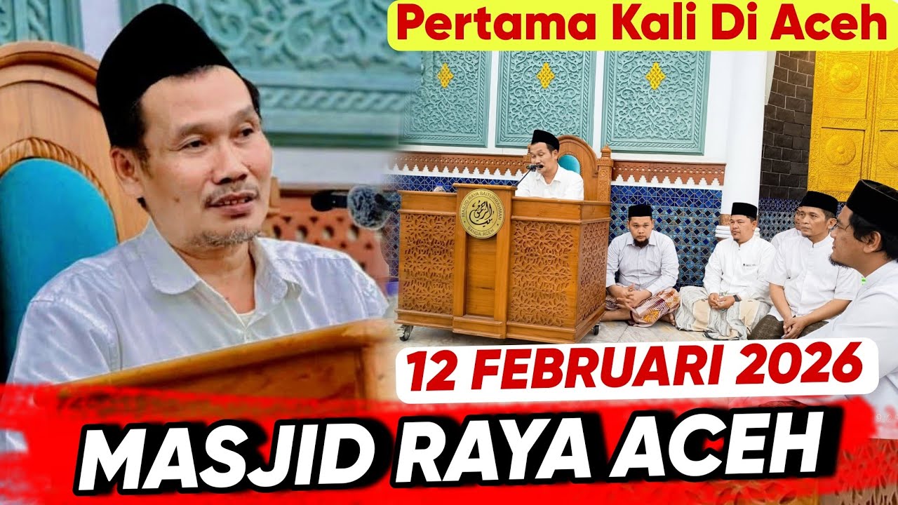 GUS BAHA Live Terbaru Spesial di ACEH ‼️ 12 Februari 2026 di Masjid Raya Baiturrahman Aceh