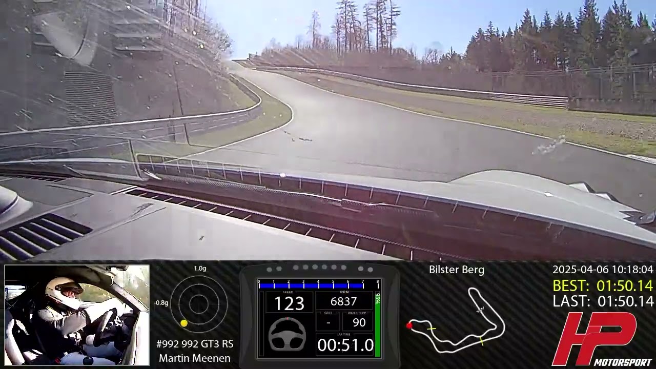 RN #1 Onboard video Bilster Berg, 992 GT3 RS, 01:49.470