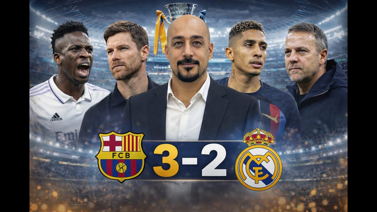 برشلونه بطلاً لكأس السوبر الاسباني بعد فوزه في كلاسيكو مثير على ريال مدريد بنتيجة 3-2