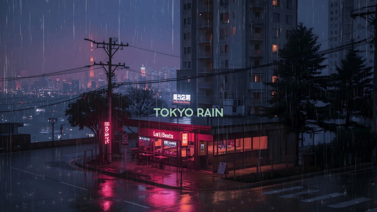 Rainy Tokyo Streets at 3 AM 🌧️ | Cozy Night Lofi for Sleep
