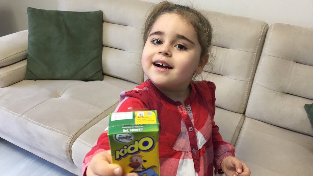 Beren kido muzlu süt içti. Gücüne güç kattı | Eğlenceli çocuk videosu | Funny kids