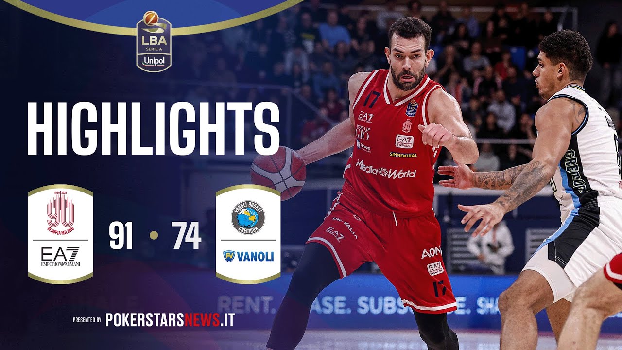 EA7 Emporio Armani Milano - Vanoli Basket Cremona | PokerstarsNews Highlights SerieAUnipol 2025/2026