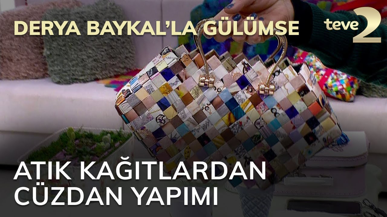 Derya Baykal'la Gülümse: Atık Kağıtlardan Cüzdan Yapımı