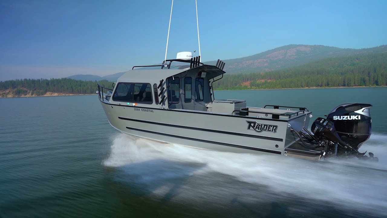 Raider Boats 2022 Grey Coastal Cement Grey TRD Toyota color Blackout rail package