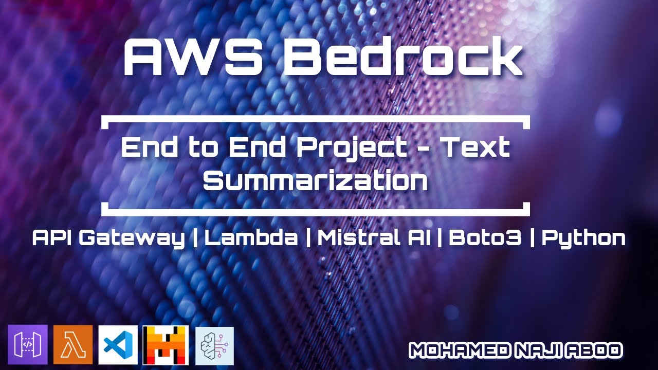 AWS Bedrock Text Summarization with Mistral LLM | End to End project