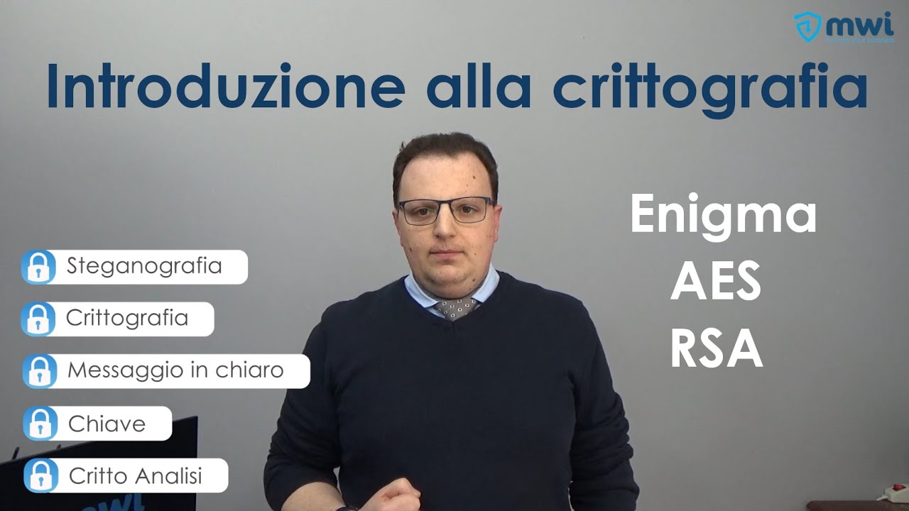 Introduzione alla crittografia - [ Enigma - AES - RSA ]