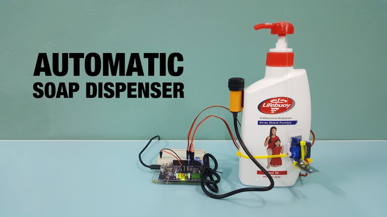 Automatic Soap Dispenser Using Maker UNO #arduinoproject #stemeducation