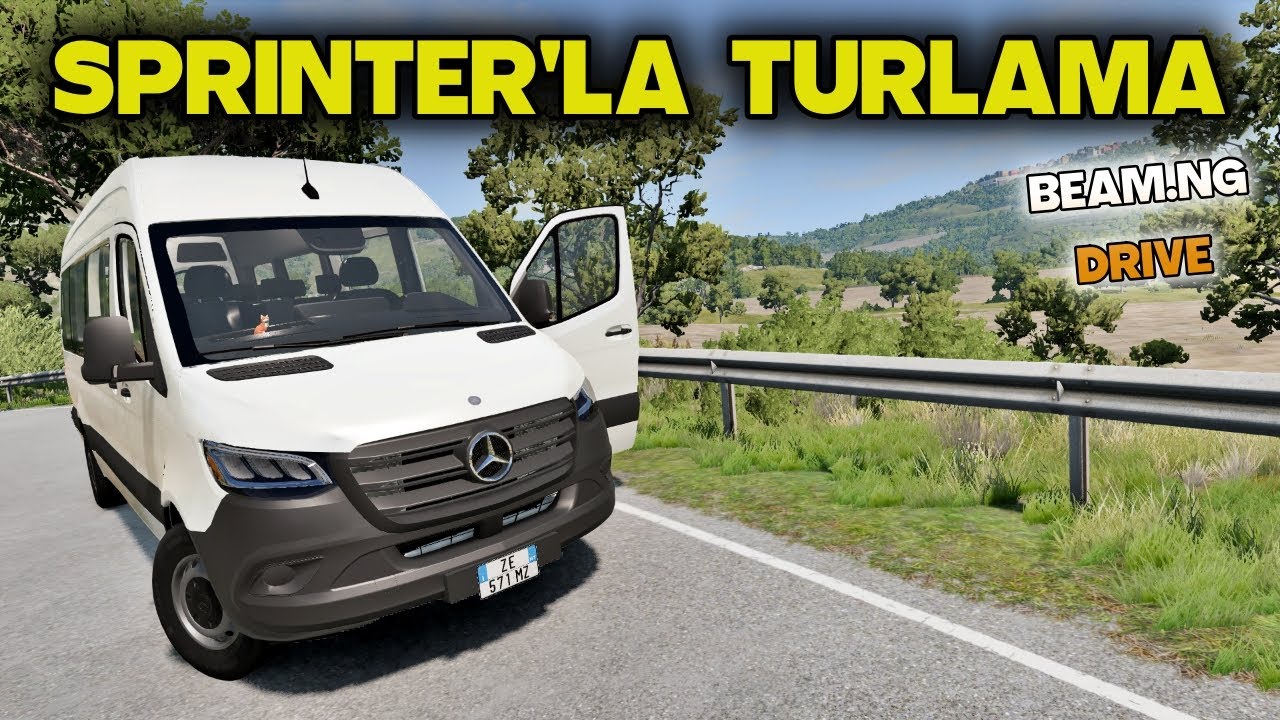 BU ARAÇLA SERVİS ÇEKİLİR! (BeamNg.Drive Mercedes Benz Sprinter 2020 Modu)
