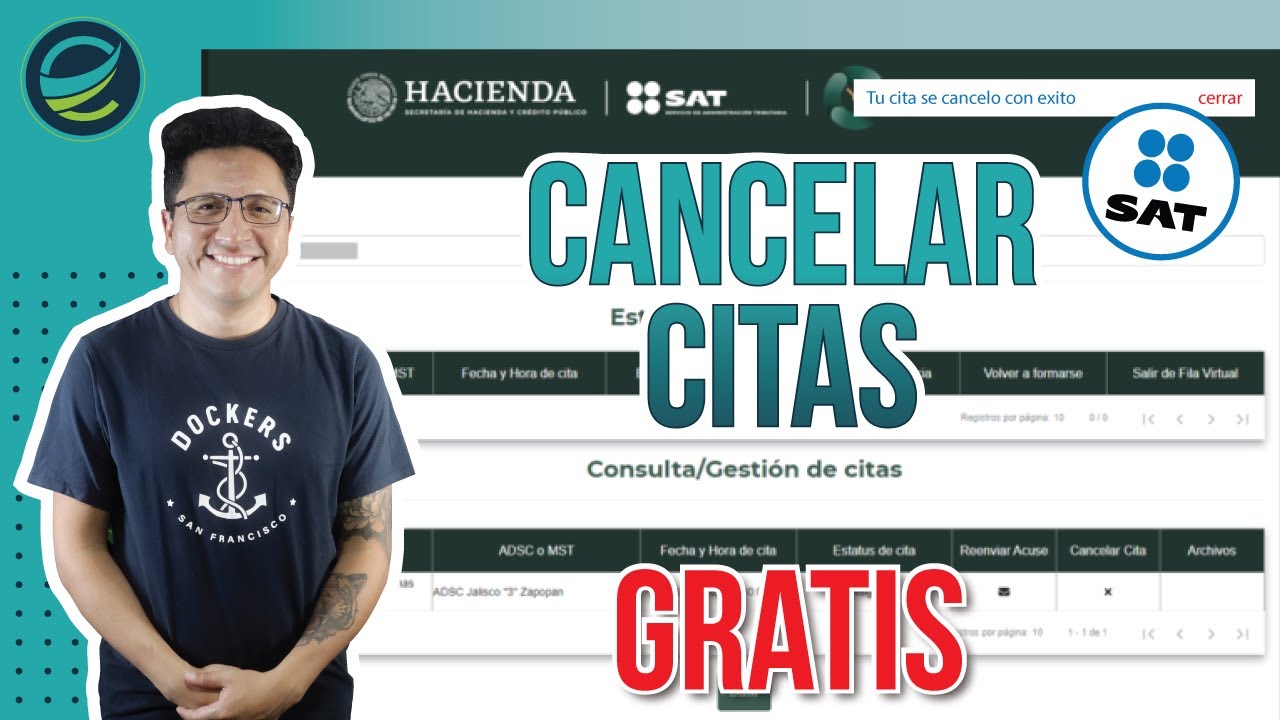 Cancelar CITAS SAT - GRATIS en LINEA Rápido🔥