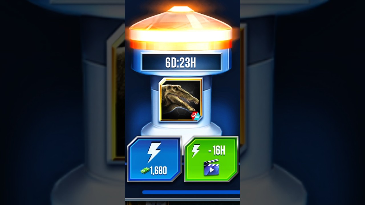 Unlock Rebirth SPINOSAURUS - JURASSIC WORLD THE GAME #shortvideo