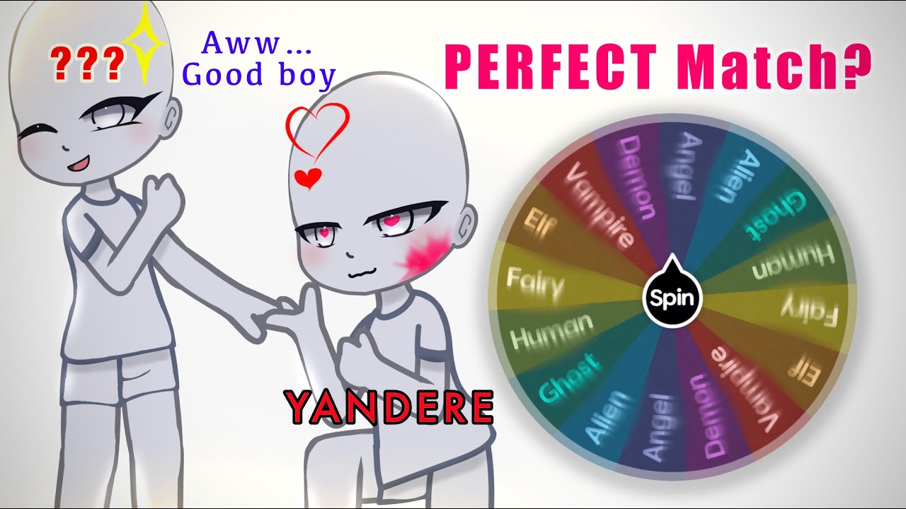 Making a Couple OC [Yandere #3 Edition]🚩(LOVERS?!)  (Spin The Wheel!) || Gacha Challenge