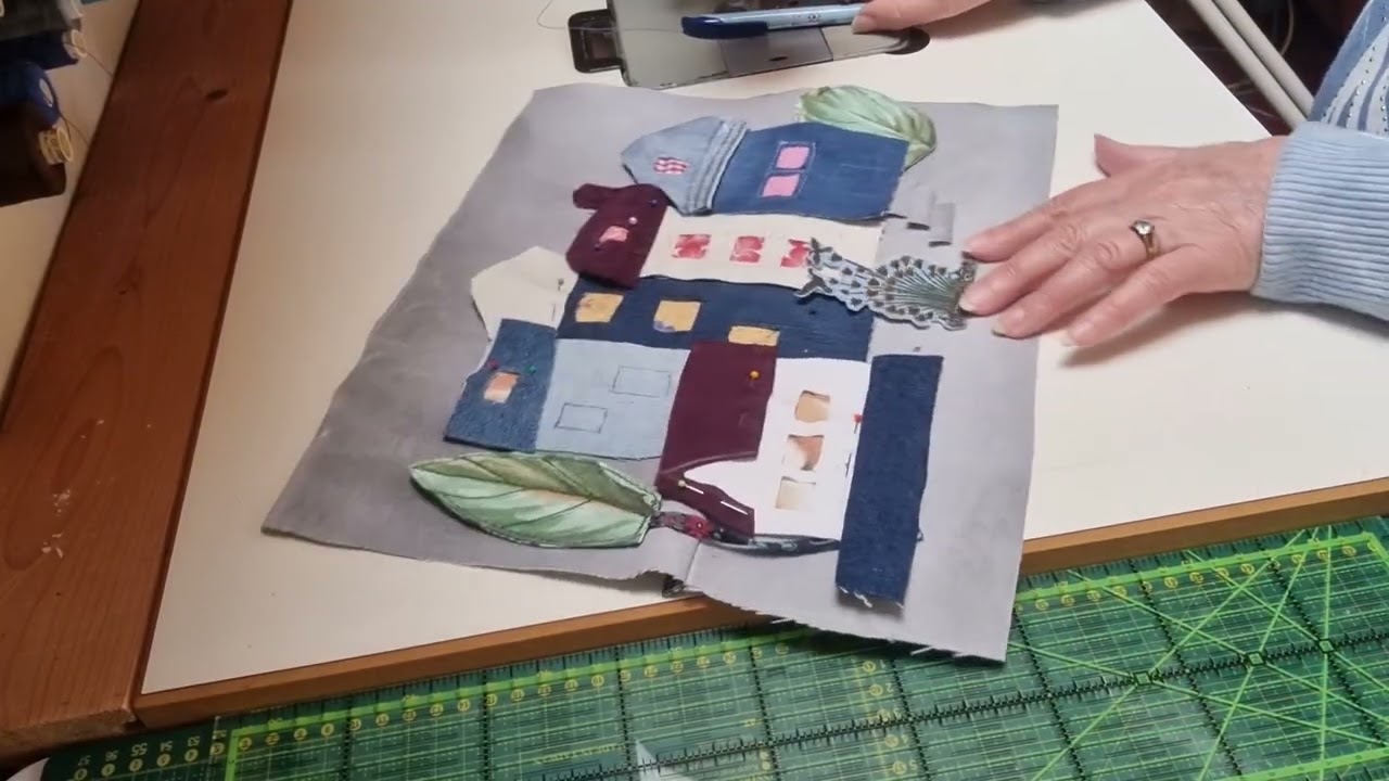 Patchwork. Тема - лоскутные  домики. Нарисуем, будем жить.