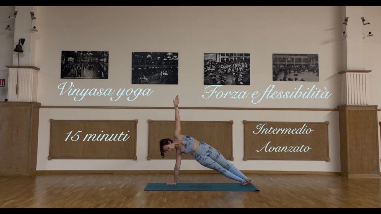 yoga vinyasa forza e flessibilità 15 min