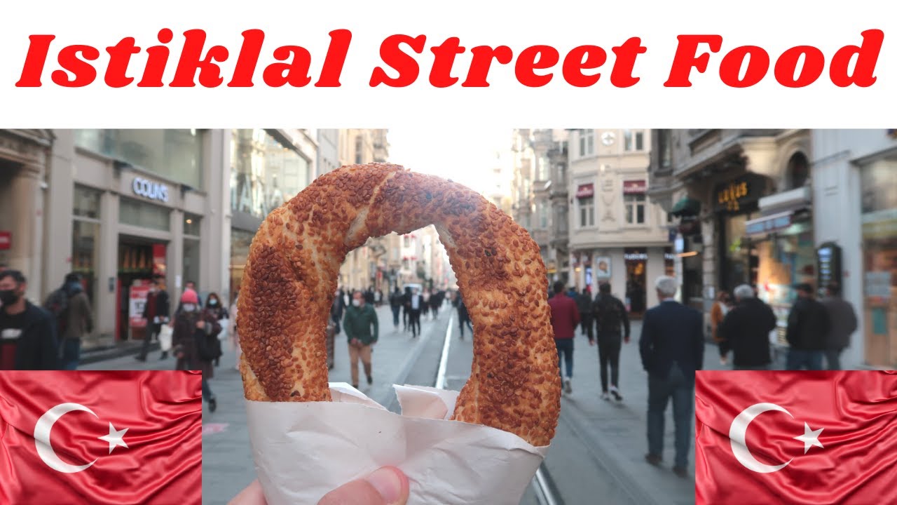 Istiklal Local Street Food | Eating Local Turkish Street Food In Taksim Square, Istanbul