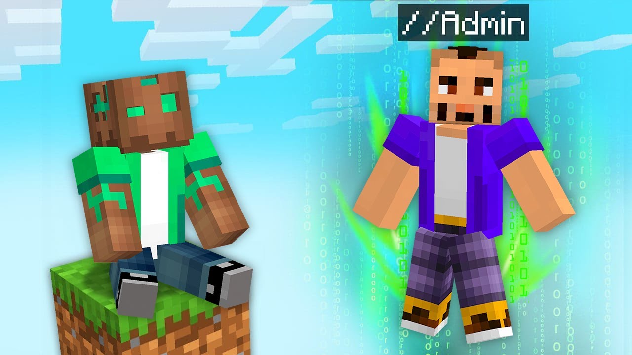 Troleé a MI AMIGO en UN SOLO BLOQUE usando //ADMIN en MINECRAFT!