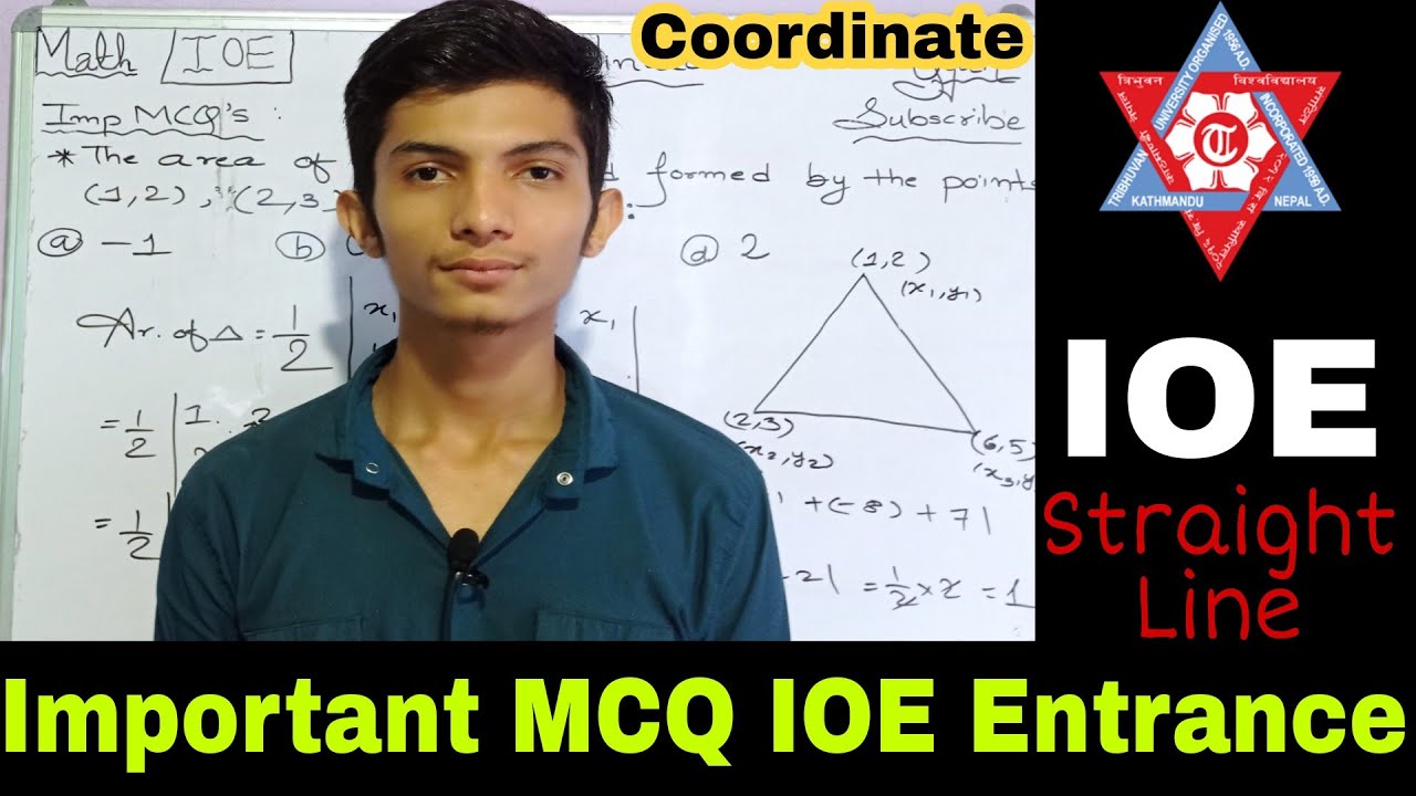 IOE Entrance Important Questions of Maths Coordinate Straight Line #ioe