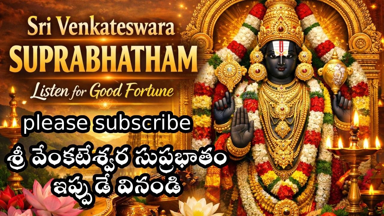 శ్రీ వెంకటేశ్వర సుప్రభాతం ఇప్పుడే వినండి. సిరి సంపదలు పొందండి SUPRABHATHAM