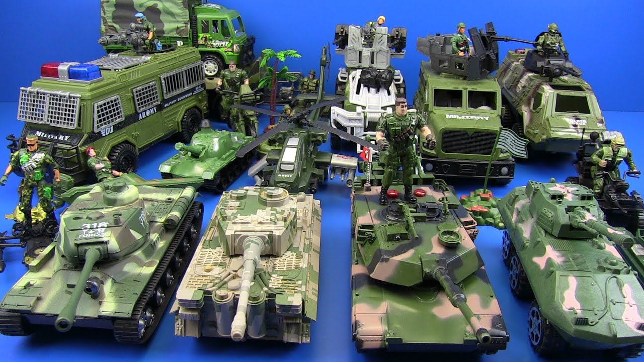 Military Toys Tanks Soldiers Helicopter Trucks Toys For Kids ! Guns & Weapons Toys-Box of Toys