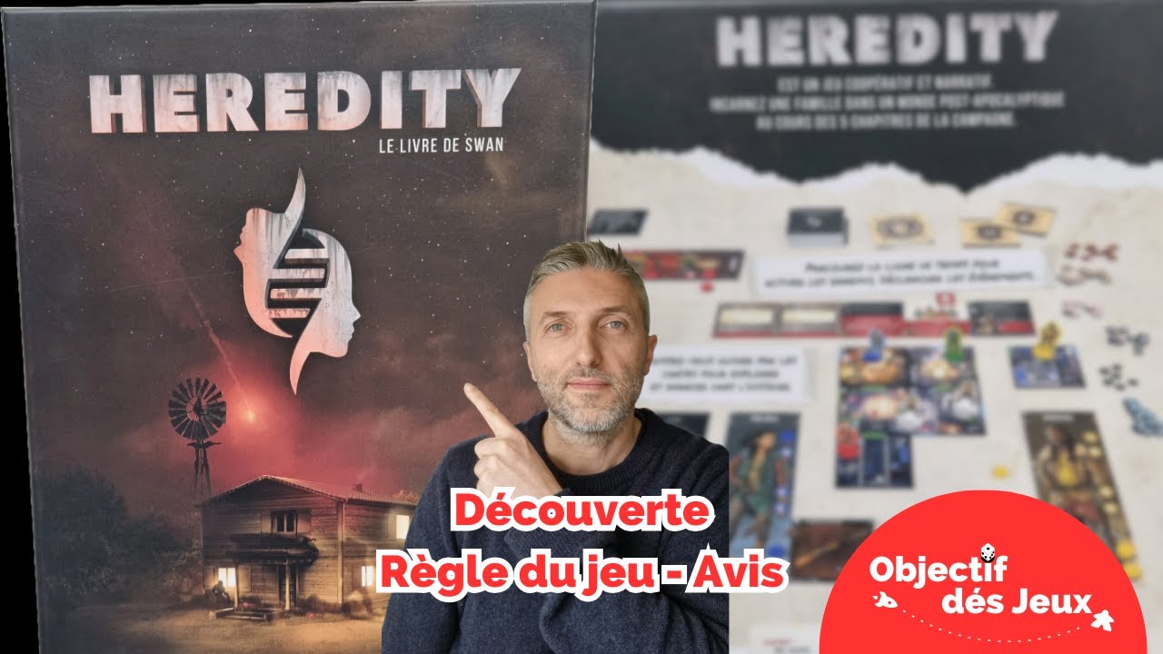 HEREDITY Comment jouer une partie avec règle du jeu de société. Coup de coeur !!