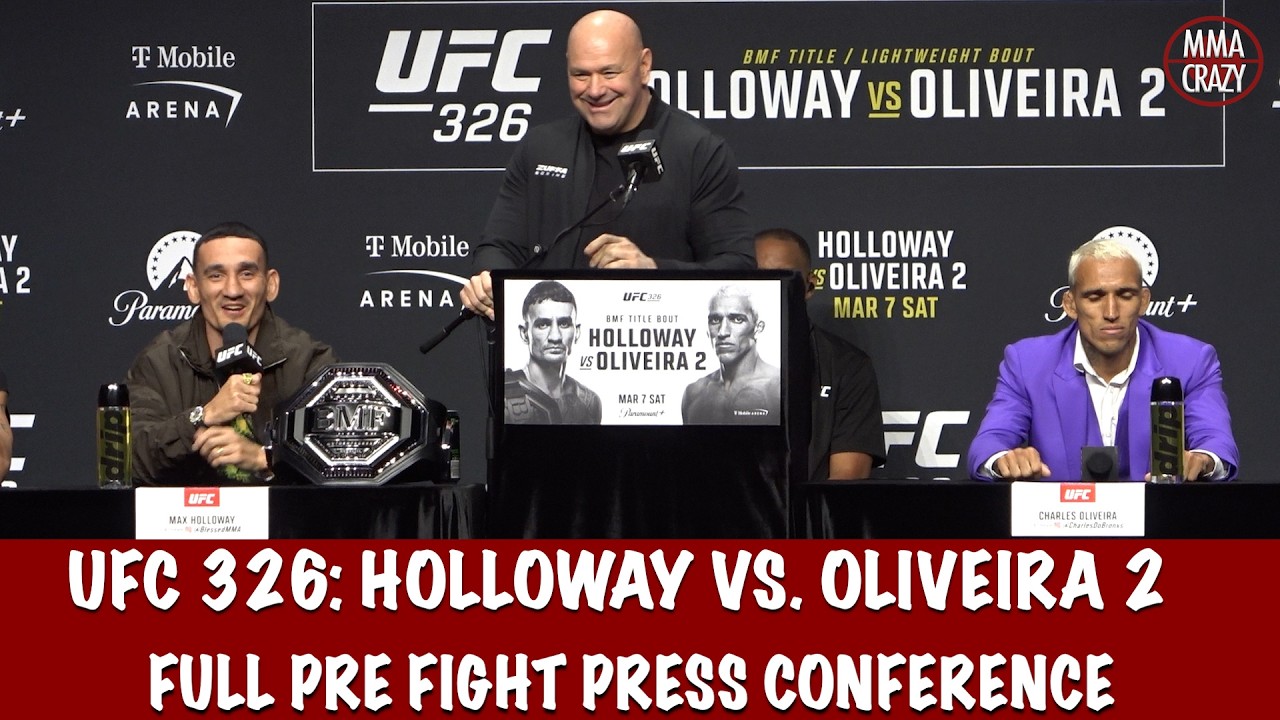 Full UFC 326 Pre Fight Press Conference Max Holloway vs  Charles Oliveira 2