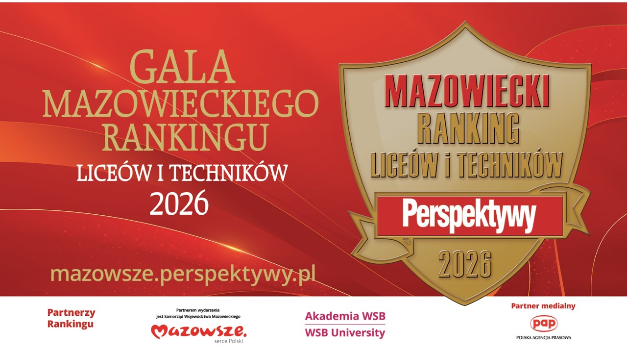 Gala Mazowieckiego Rankingu Liceów i Techników Perspektywy 2026