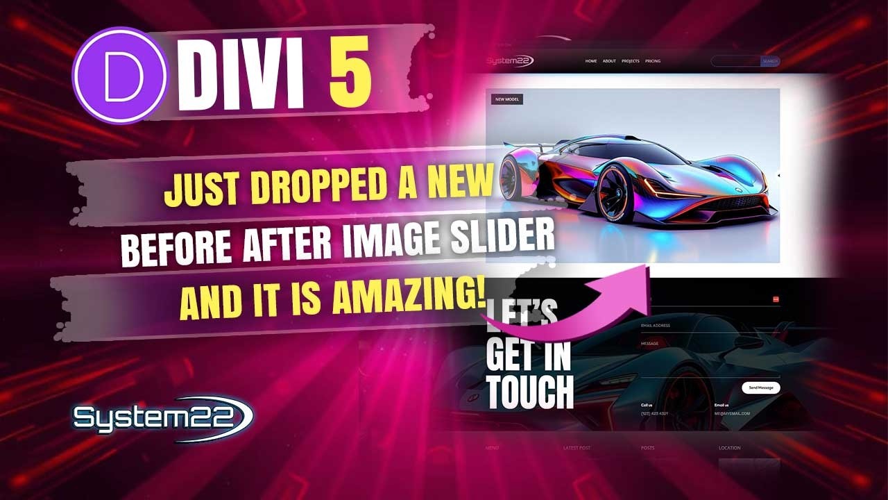 В Divi 5 появился слайдер с фотографиями «до/после»… И это ПОТРЯСАЮЩЕ!