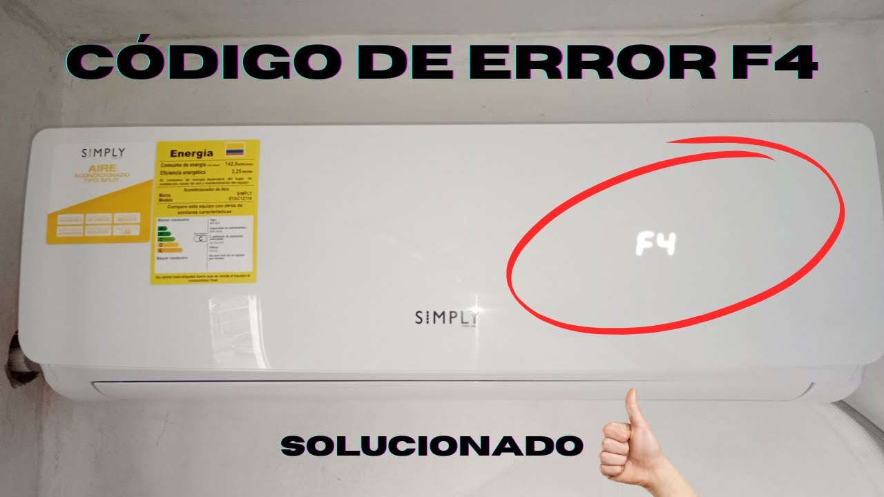 ¡Yo arreglé el código de error F4 y tú TAMBIÉN puedes!