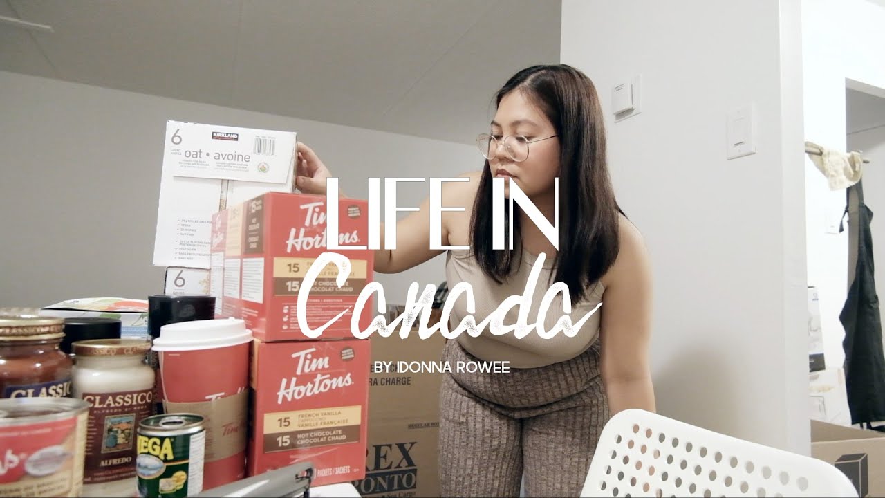 LIFE IN CANADA | weekend shopping for balikbayan box + haul (costco, GTA cafe, etc)