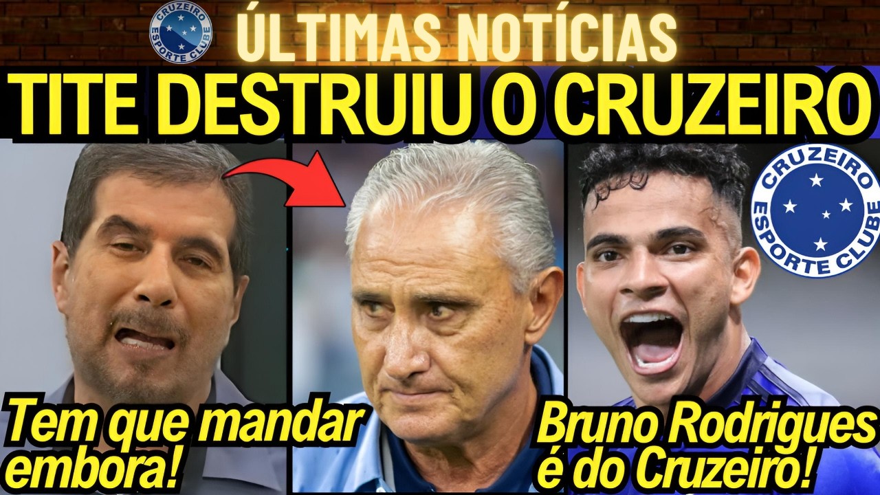 🦊JORNALISTA DETONA TITE! DESTRUIU O TRABALHO DO JARDIM! BRUNO RODRIGUES É DO CRUZEIRO!