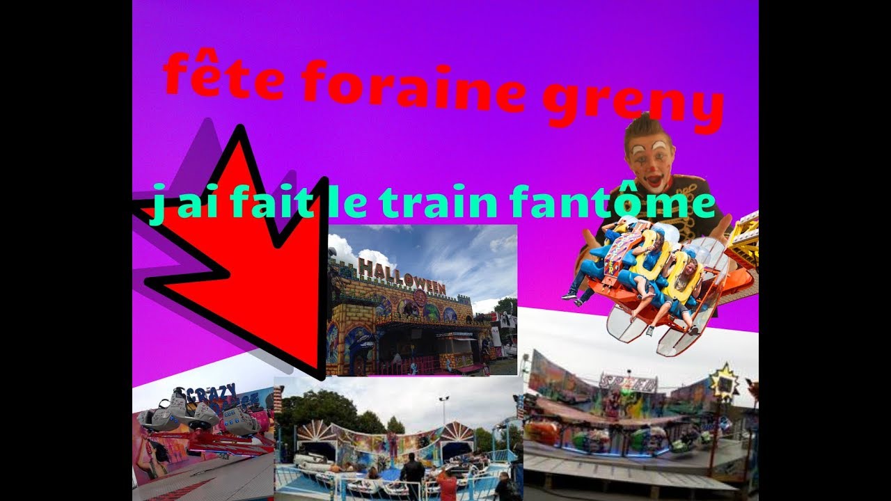 😱 j ai fait le train fantôme 😱  fête foraine de grenay 2017