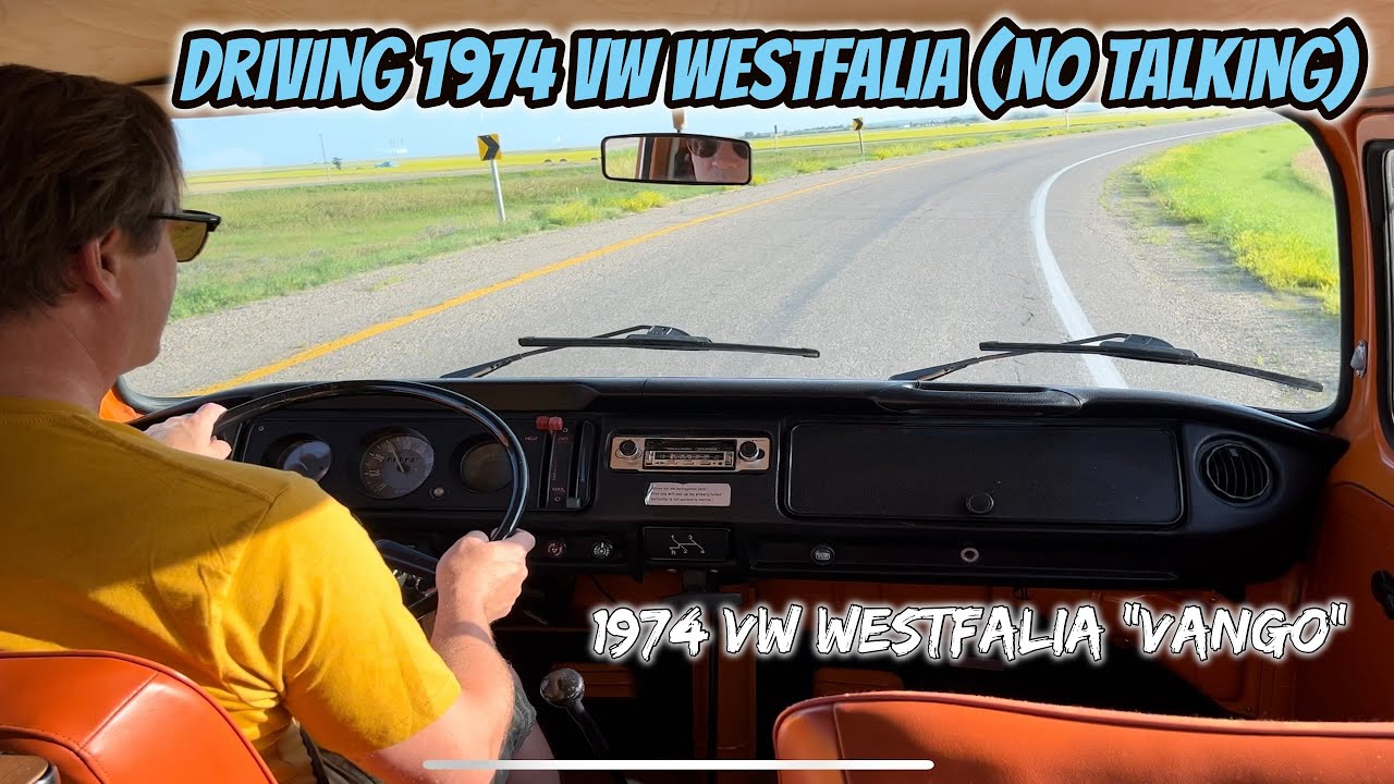 Driving a 1974 Volkswagen Westfalia 58 Minutes (No Talking)