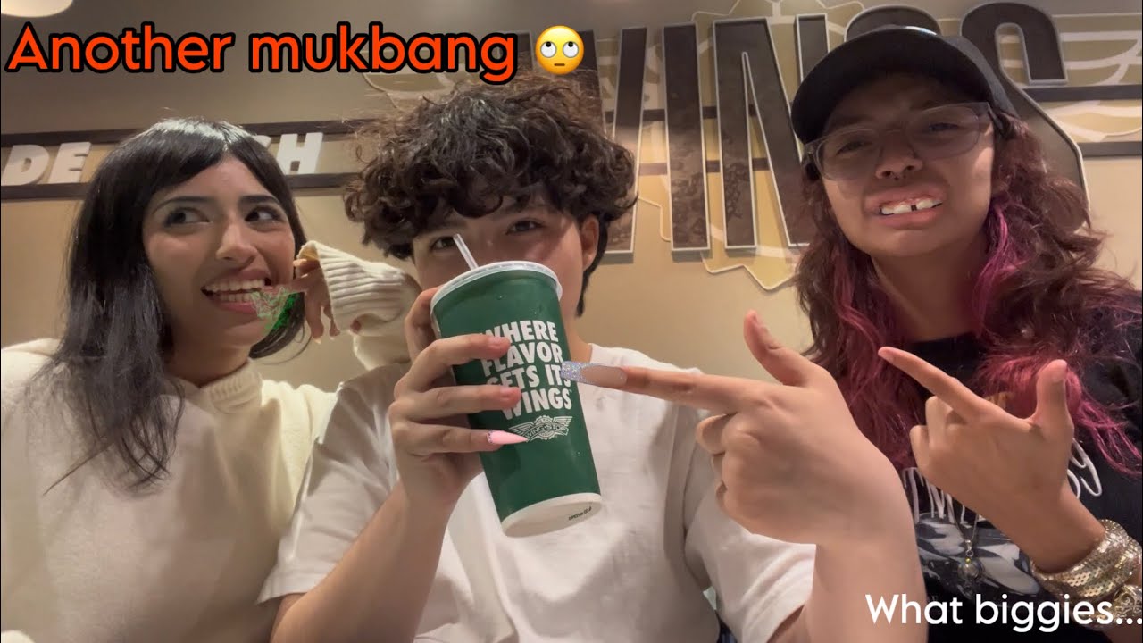 Does this make us big biggies.. // Eating Wingstop with Xander and Valeria 😋🤌 (again..)