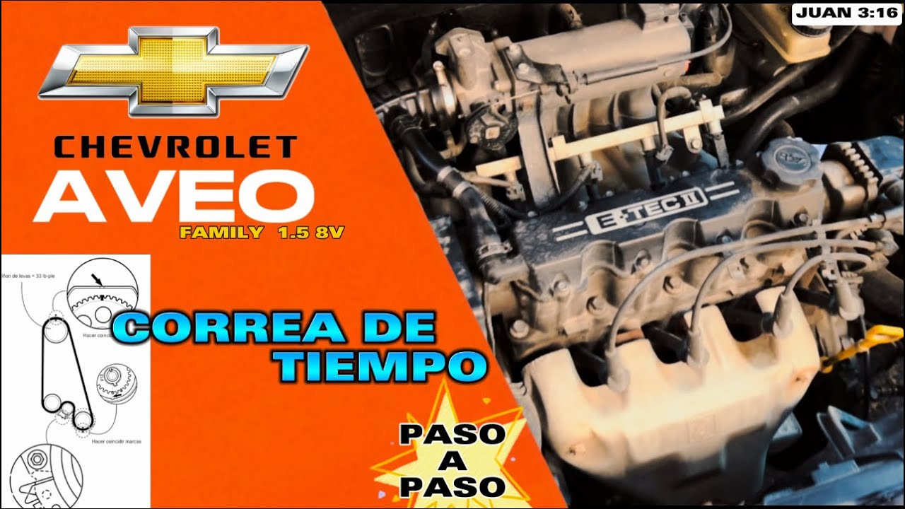 COMO CAMBIAR CORREA DE TIEMPO DEL CHEVROLET AVEO 1.5 8V | AVEO FAMILY | MOTOR F15S