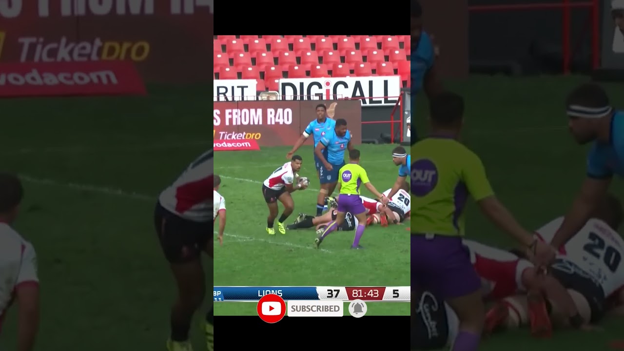 Haashim Pead, 0 to 100 in 10 seconds - Lions vs Bulls #curriecup