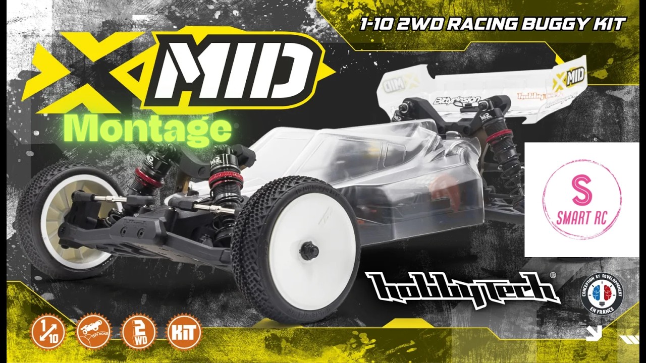 Hobbytech X-mid version kit: Montage (Time codes en description)