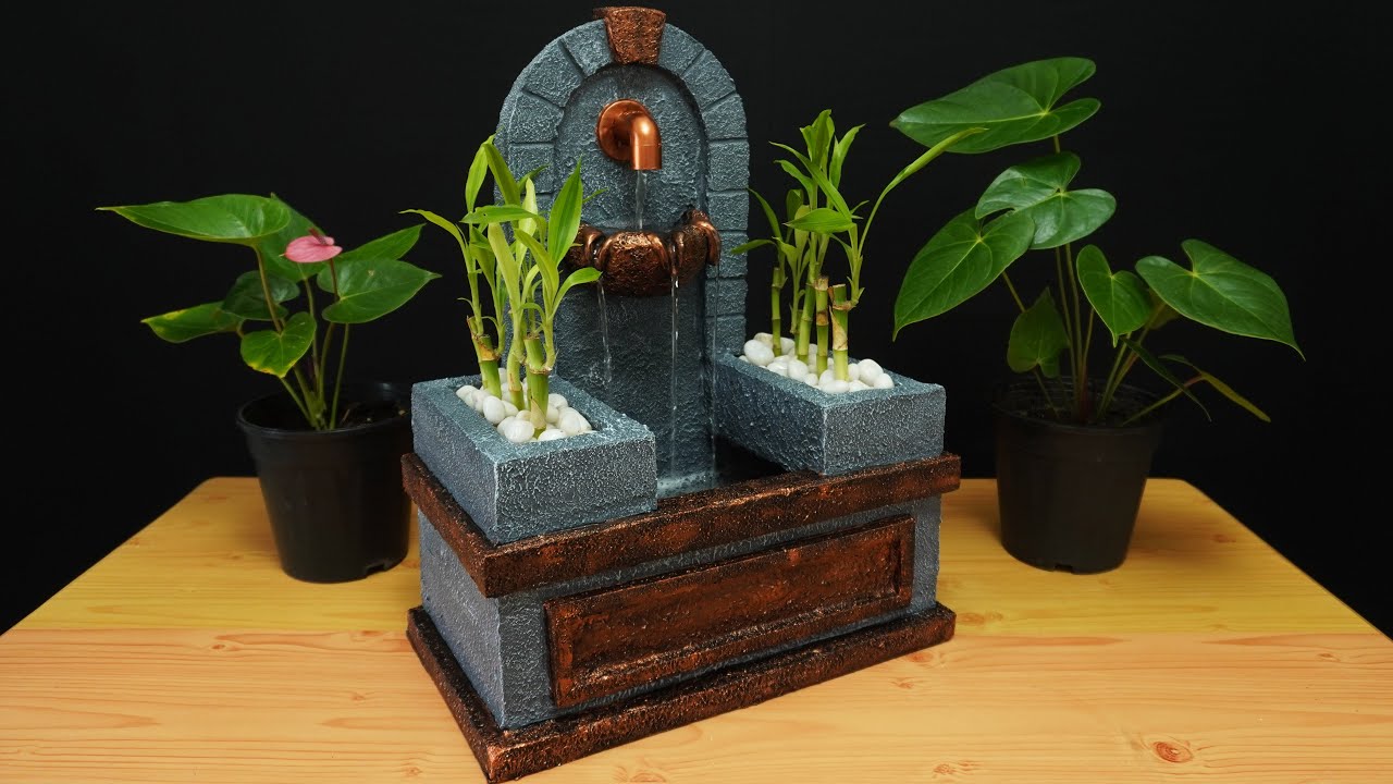 DIY Antique Water Fountain | Easy & Simple Home Made  Awesome Indoor Tabletop Water Fountain