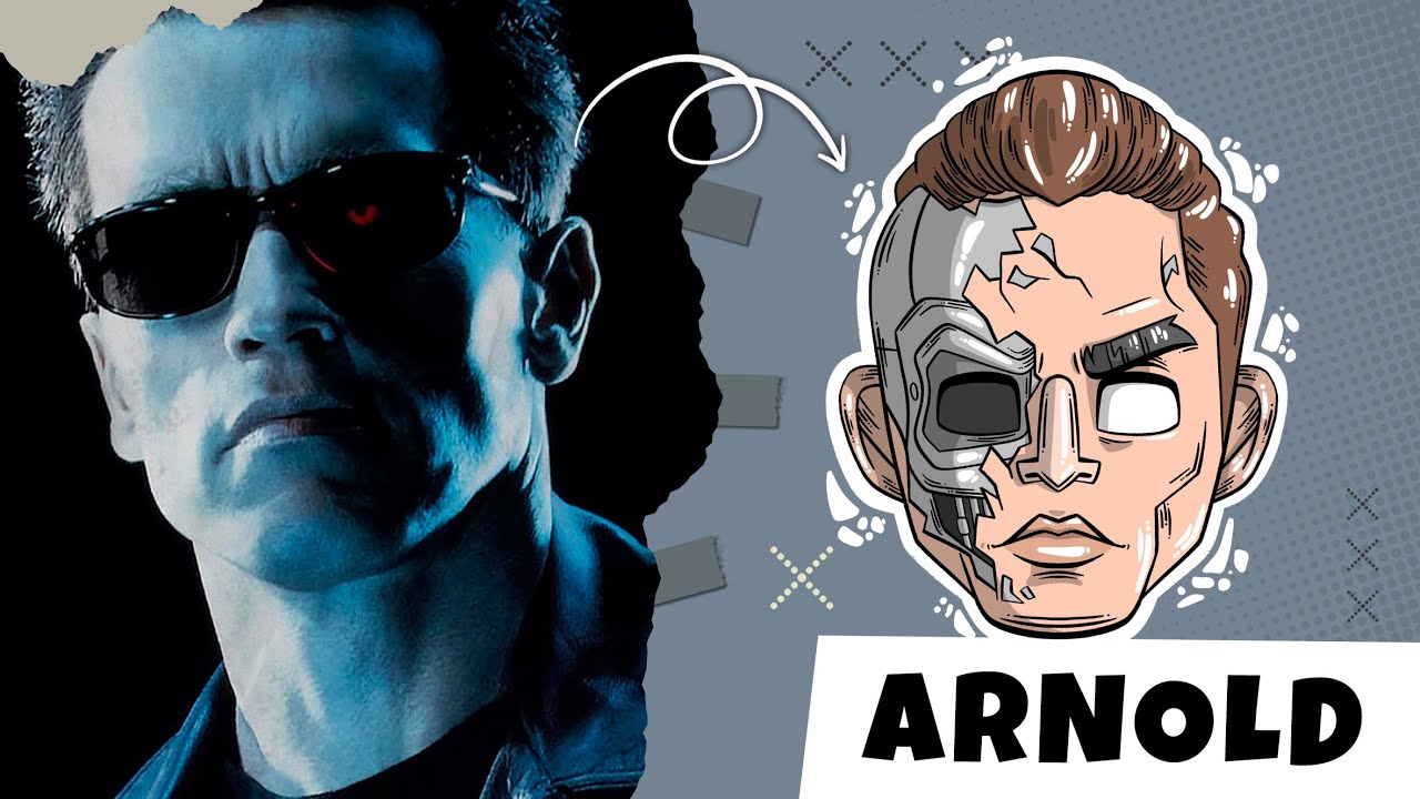 Drawing Arnold | Terminator Character Tutorial | STEP by STEP Drawing in Procreate