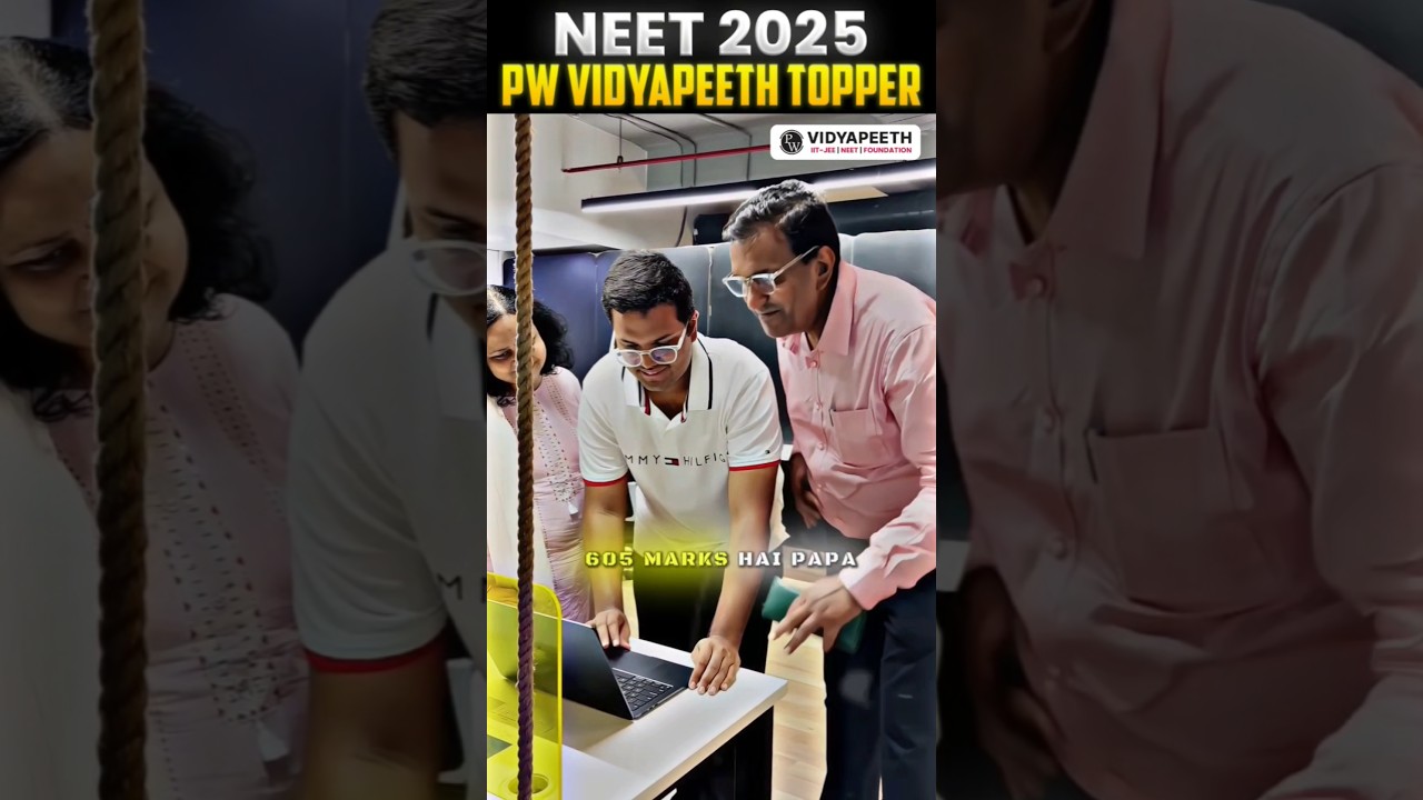 Checking His NEET 2025 Result! 💥🏆NEET 2025 Vidyapeeth Topper! #shorts