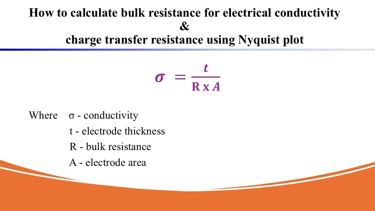 How to calculate electrical conductivity and charge transfer resistance using Nyquist plot