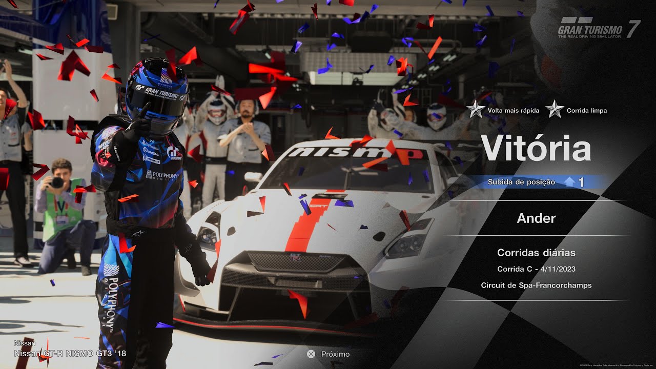 Gran Turismo 7 - Corrida C - Spa-Francorchamps - Nissan GT-R Nismo GT3
