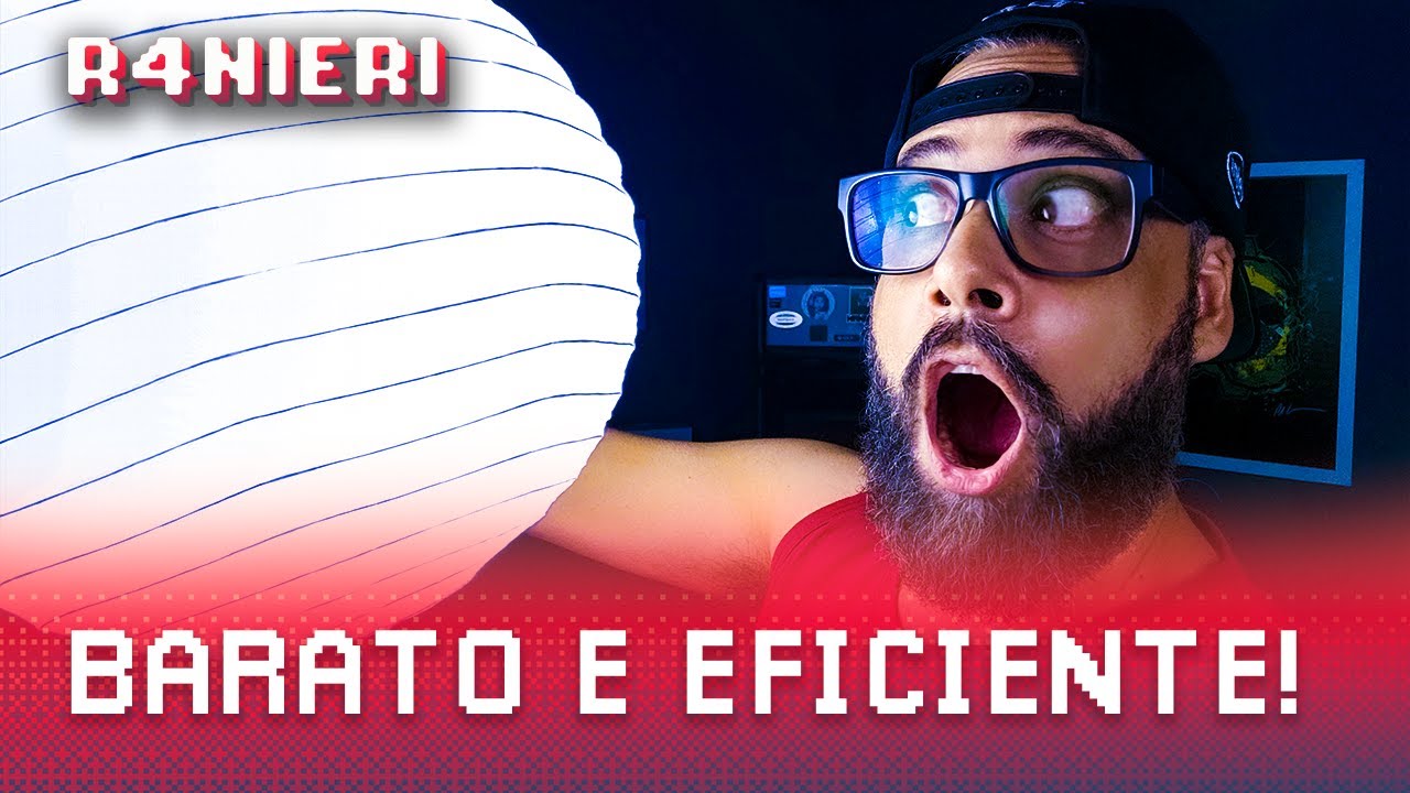 Iluminação barata para Video e Lives